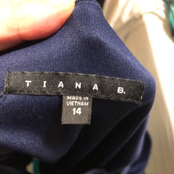 Tiana B Blue color block sleeveless dress - Picture 3 of 3